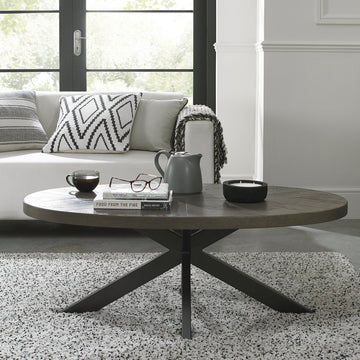 Bentley Designs Ellipse Fumed Oak Coffee Table